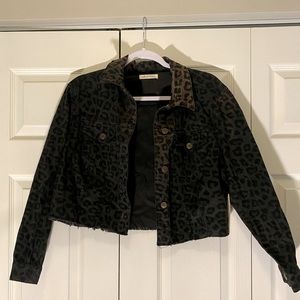 Altar’d State Smokey Cheetah Denim Jacket